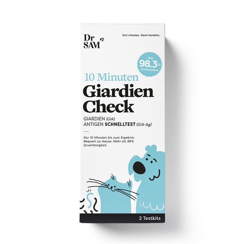 Dr. SAM pawcheck Giardien Test für Hunde und Katzen 2er-Set