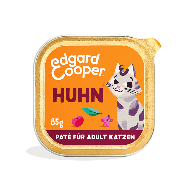 Edgard & Cooper Paté Adult Freilaufhuhn mit Cranberrys, Salbei und Baldrian 85g