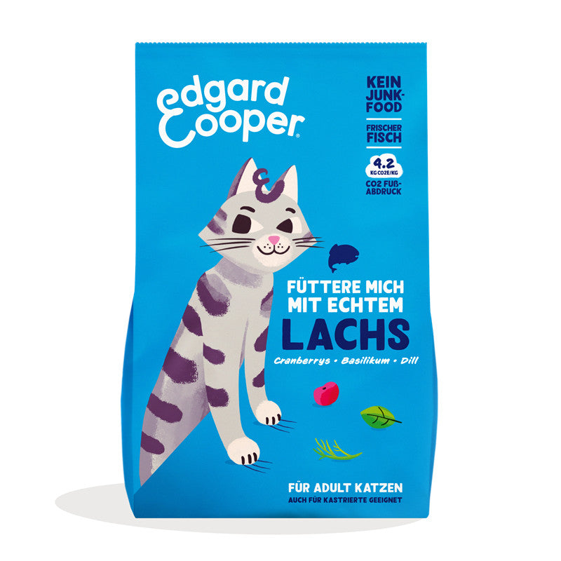 Edgard & Cooper Trockenfutter Adult frischer Atlantik-Lachs mit Cranberrys, Basilikum und Dill 325 g