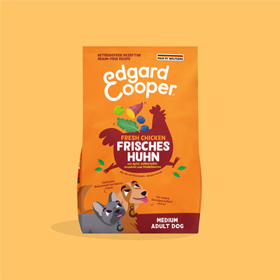 Edgard & Cooper Trockenfutter Medium Adult Frisches Huhn 1 kg 1 Stück
