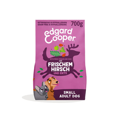 Edgard & Cooper Trockenfutter Small Adult Frischer Hirsch & Ente 700 g