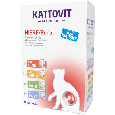Kattovit Feline PB Diet Niere/Renal Multipack 12 x 85 g