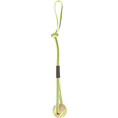 Flamingo Juru Zerrseil mit Ball beige & Fluo gelb 55 cm