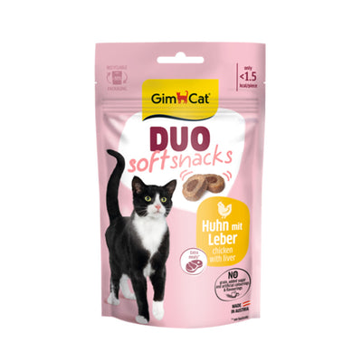 GimCat Duo Soft Snacks Huhn & Leber 50 g
