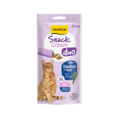 GimCat Snack Cream Duo Huhn & Kürbis 6 x 15g 1 Stück