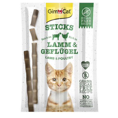 GimCat Sticks Lamm und Geflügel 4 Stück