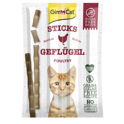 GimCat Sticks mit Geflügel & Leber getreidefrei 4 Stück