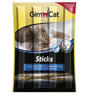 GimCat Sticks mit Lachs & Forelle für Katzen 4 Stück