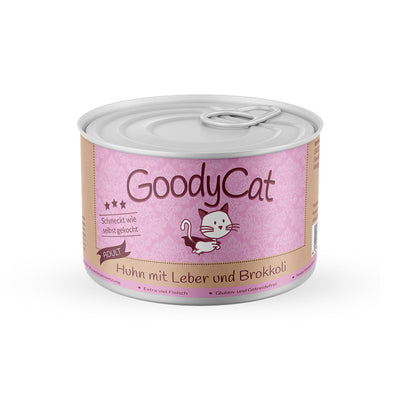 GoodyCat Dose Adult Huhn mit Leber und Brokkoli 180 g