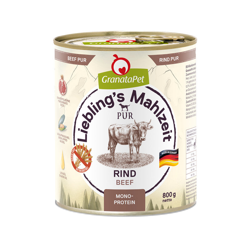 GranataPet Liebling´s Mahlzeit PUR Rind 800 g