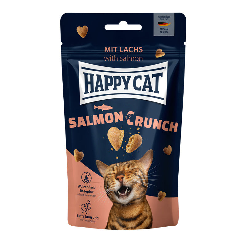 Happy Cat Crunch Snack mit Lachs 50 g