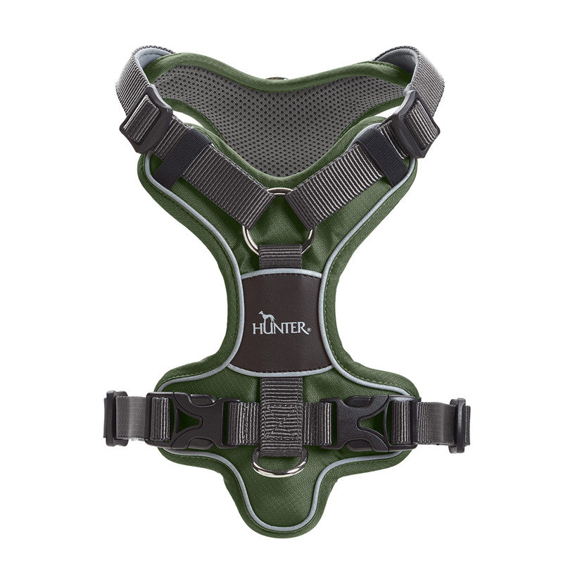 Hunter Divo Geschirr grün/grau L-XL