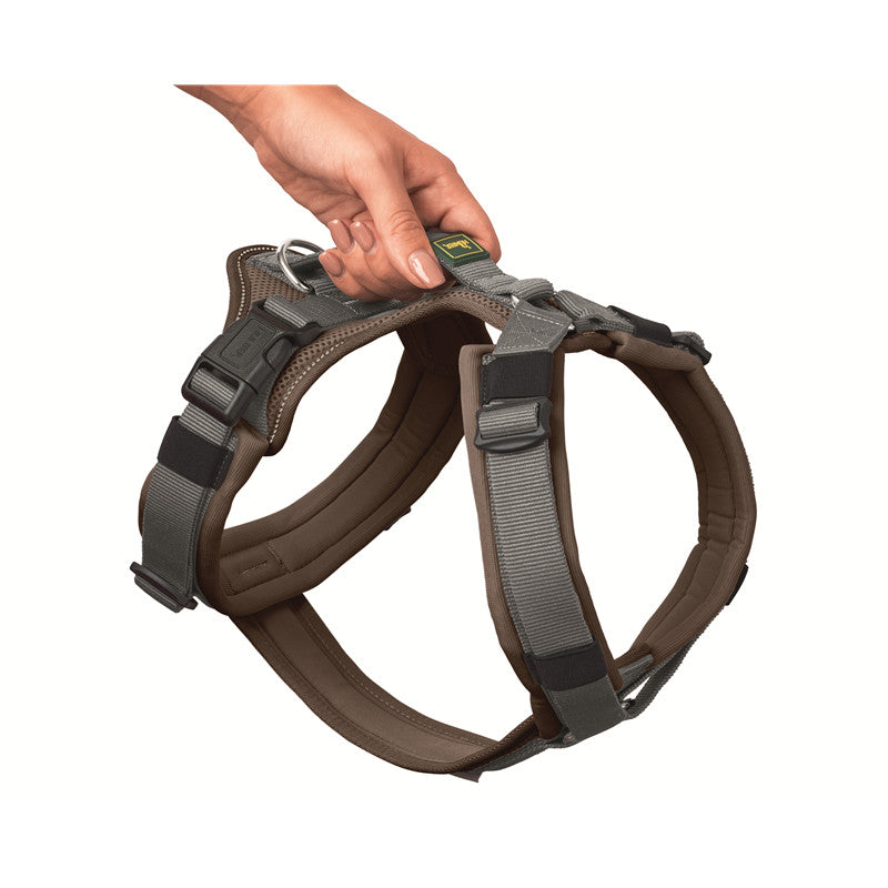 Hunter Geschirr Maldon Up braun/grau 60-91/M-L