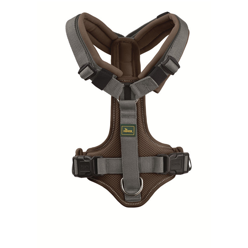 Hunter Geschirr Maldon Up braun/grau L / 69 - 105 cm
