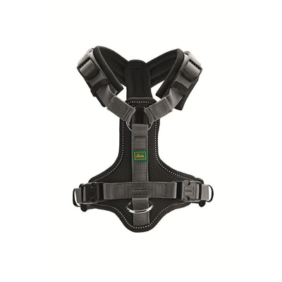 HUNTER Geschirr Sicherheit Maldon Mesh schwarz/grau 34-49/XS