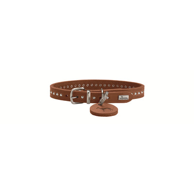 Hunter Halsband Aalborg Style , Rindsleder cognac 37/XS-S