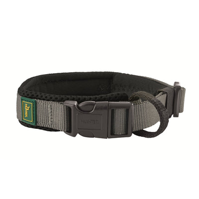 Hunter Halsband Maldon schwarz/grau S / 25 - 35 cm
