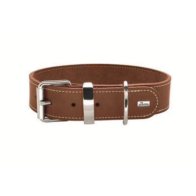 Hunter Hunde Halsband Aalborg Special cognac 35