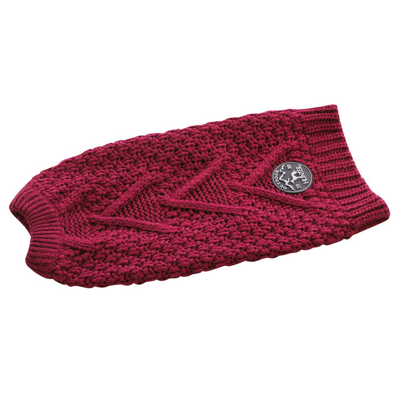 Hunter Hundepullover Malmö bordeaux 30