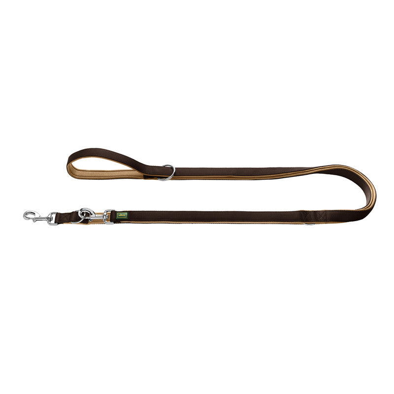 Hunter Verstellbare Führleine Neopren braun/caramel 15/300