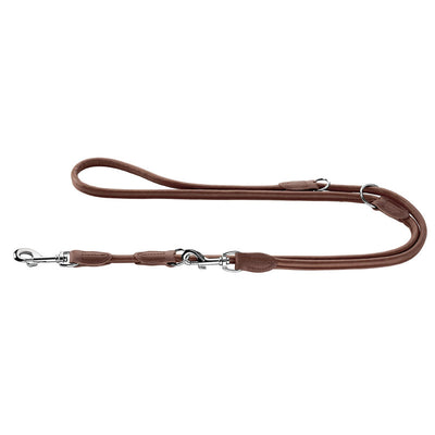Hunter Verstellbare Führleine Round & Soft braun 10/200