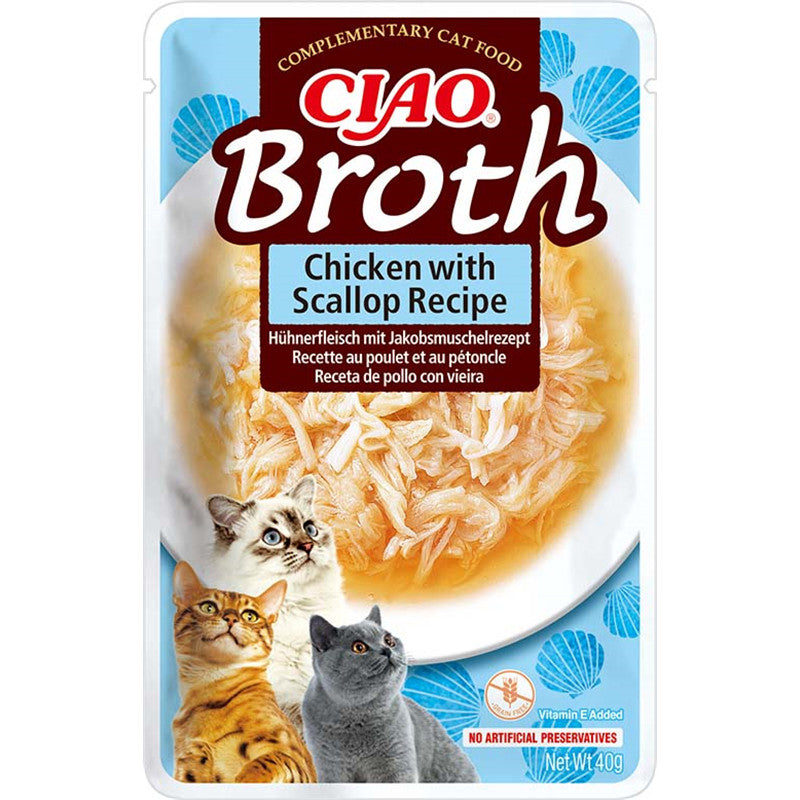 Inaba Cat Ciao Broth Chicken & Scallop Recipe 40 g