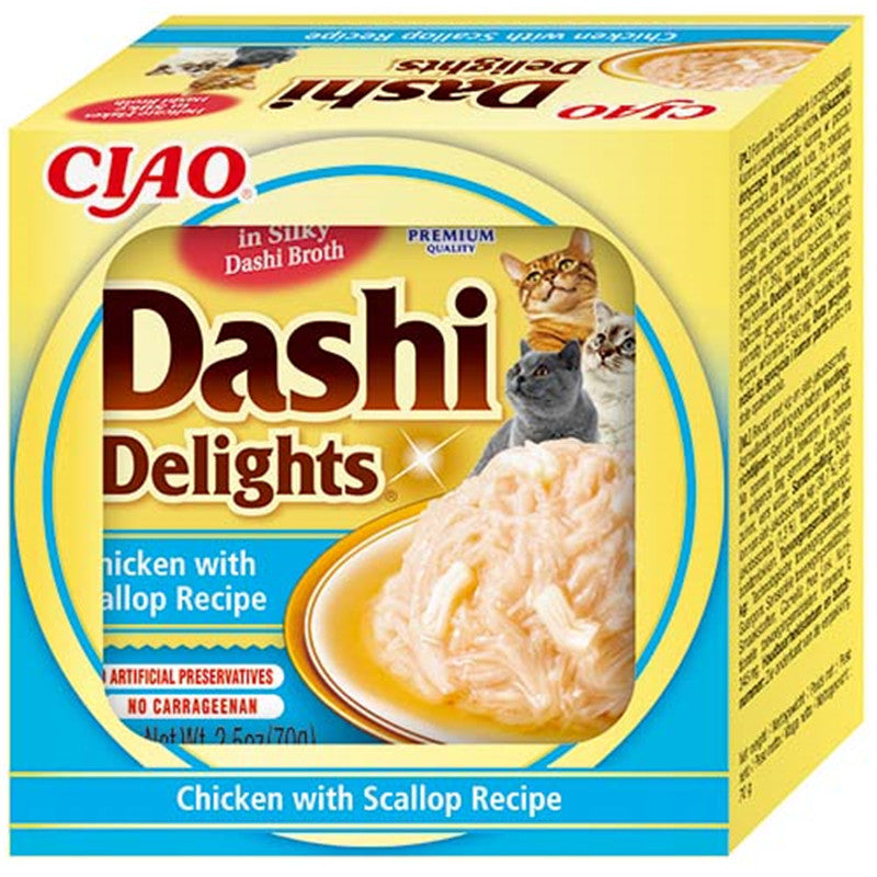 Inaba Cat Dashi Delights Chicken with Scallop Recipe 70 g