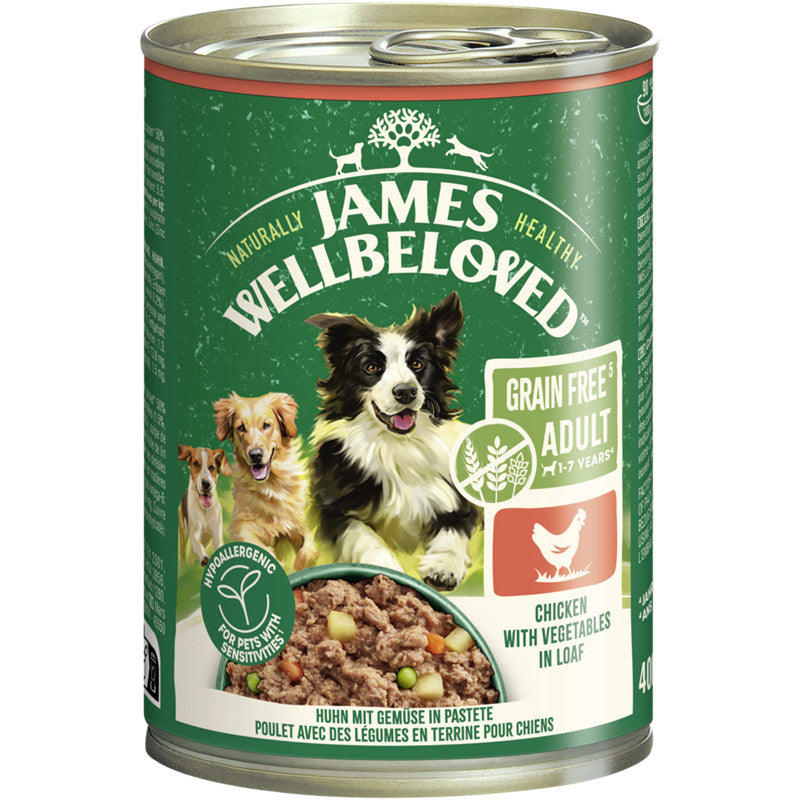 JAMES WELLBELOVED™ Hund Dose Getreidefrei Huhn Pastete 400 g