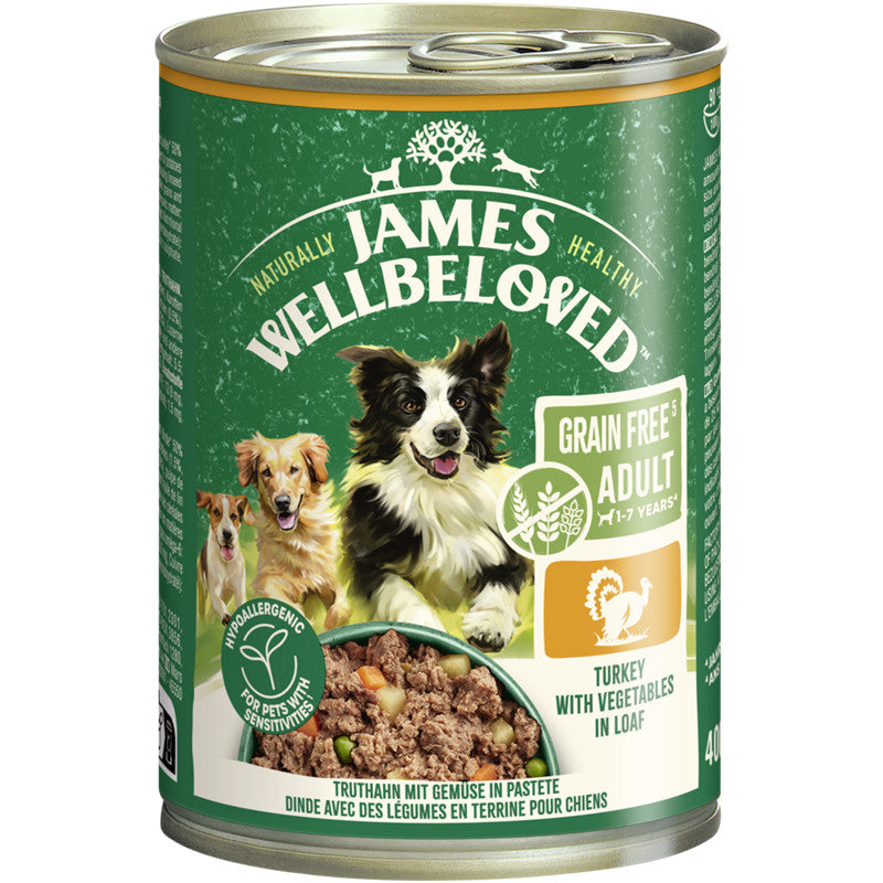 JAMES WELLBELOVED™ Hund Dose Getreidefrei Truthahn Pastete 400 g