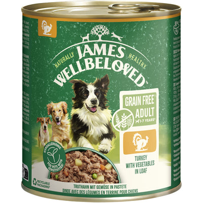 JAMES WELLBELOVED™ Hund Dose Getreidefrei Truthahn Pastete 800 g