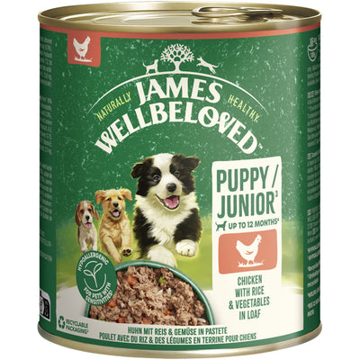 JAMES WELLBELOVED™ Hund Dose Junior Huhn Pastete 800 g
