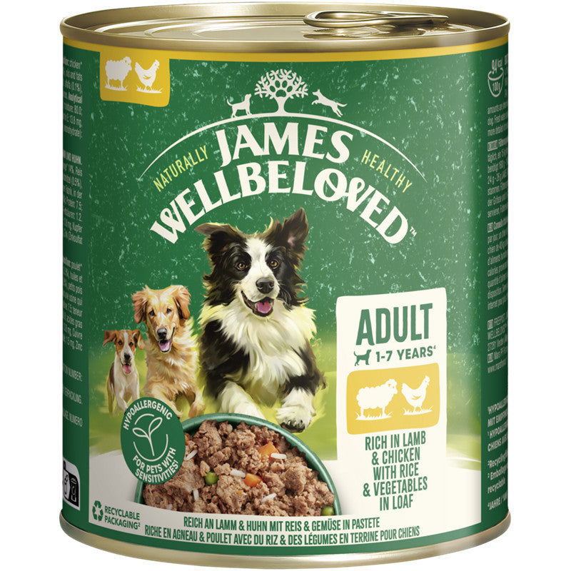 JAMES WELLBELOVED™ Hund Dose Lamm & Huhn Pastete 800 g