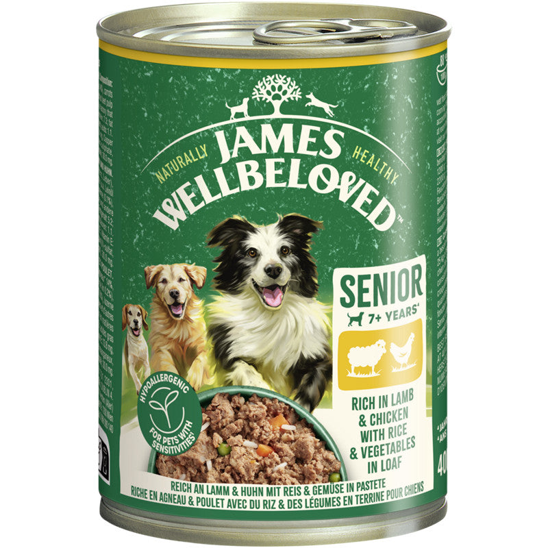 JAMES WELLBELOVED™ Hund Dose Senior Lamm & Huhn Pastete 400 g