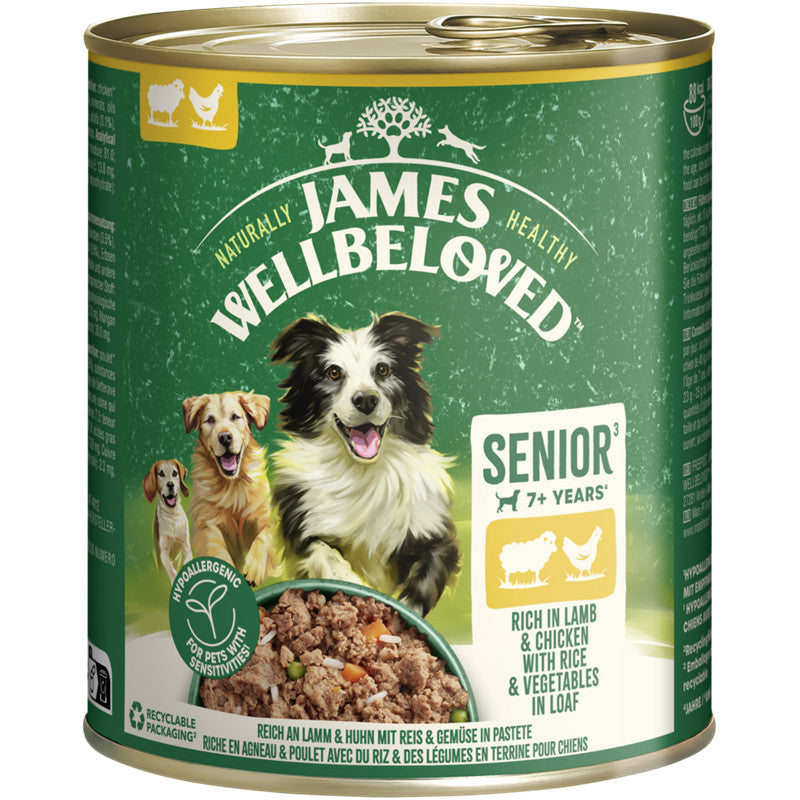 JAMES WELLBELOVED™ Hund Dose Senior Lamm & Huhn Pastete 800 g