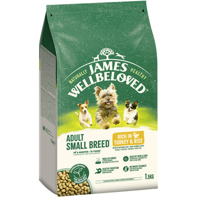 JAMES WELLBELOVED™ Hund für kleine Hunde Truthahn & Reis 1,5 kg