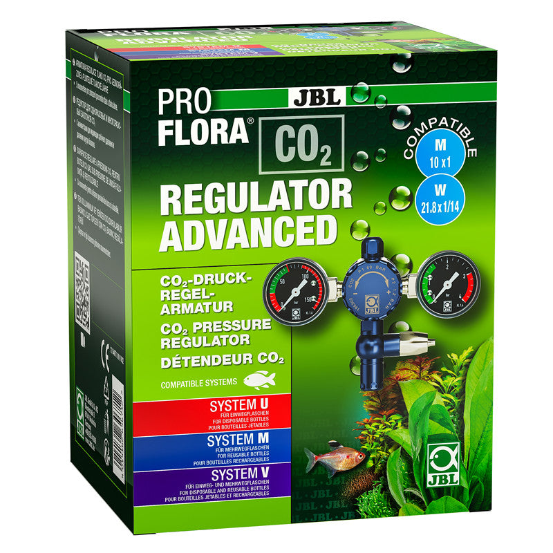 JBL PROFLORA CO2 REGULATOR ADVANCED Druckregelarmatur mit 2 Manometern für CO2 Aquarienpflanzen-Düngeanlagen