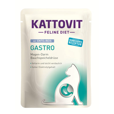 Kattovit Feline Diet Gastro Ente + Reis 85 g