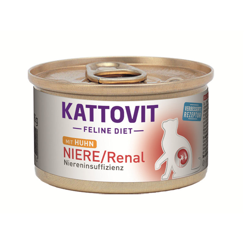 Kattovit Feline Diet Niere / Renal Huhn 85 g