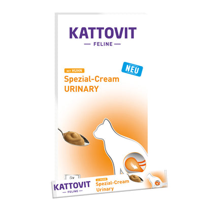 Kattovit Feline Diet URINARY mit Huhn Spezial-Cream 6 x15 g