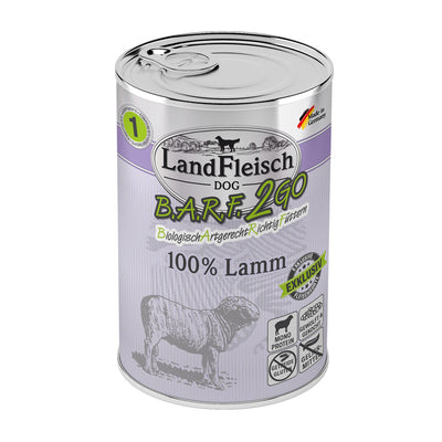 LandFleisch B.A.R.F.2GO Exklusiv 100% vom Lamm 400 g
