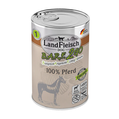 LandFleisch B.A.R.F.2GO Exklusiv Pferd 400 g