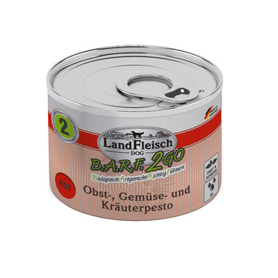 LandFleisch B.A.R.F.2GO Obst-, Gemüse und Kräuterpesto Rot 200 g