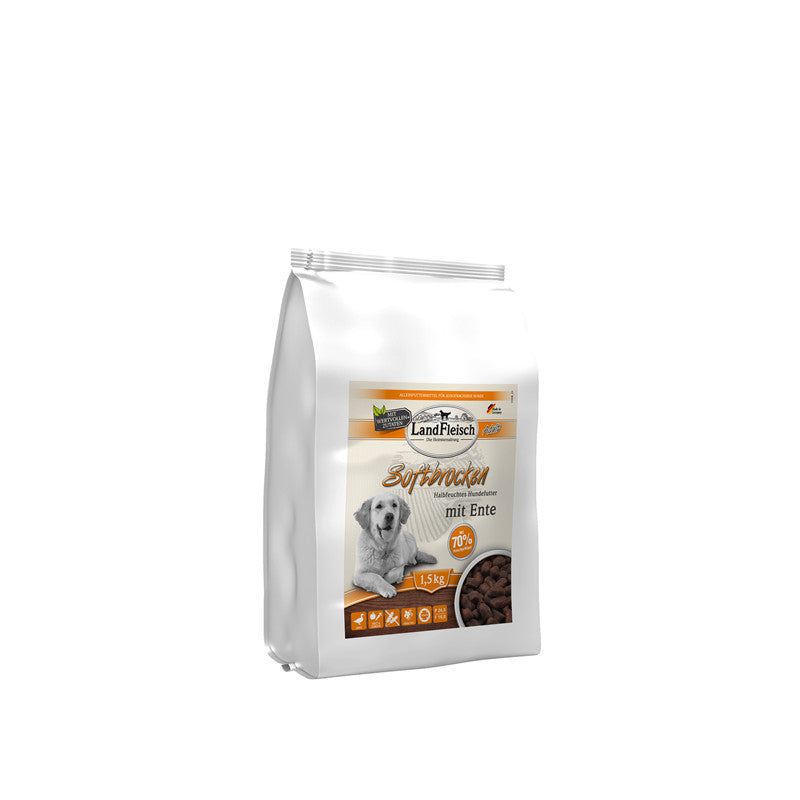 Landfleisch Dog Softbrocken mit Ente getreidefrei 1,5 kg
