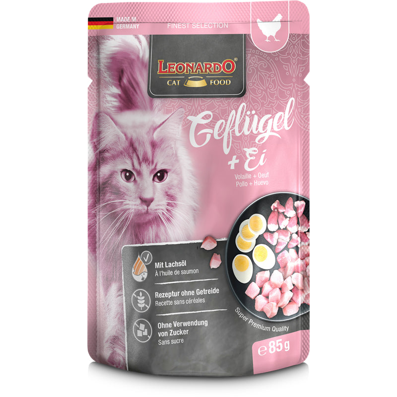 LEONARDO Adult Geflügel + Ei 85 g
