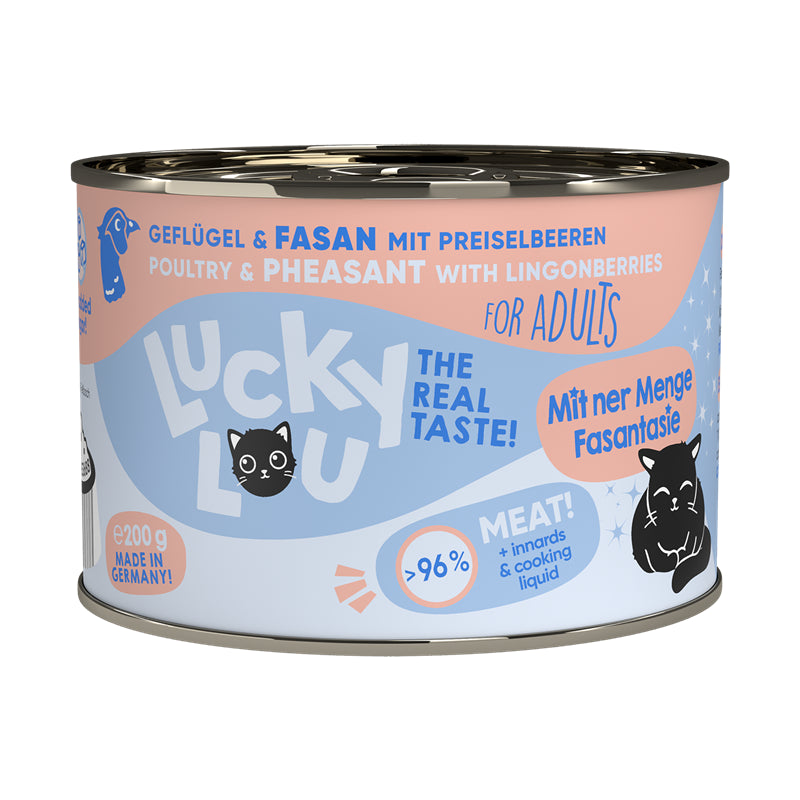 Lucky Lou Dose Lifestage Adult Geflügel + Fasan 200g