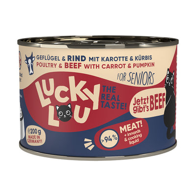 Lucky Lou Dose Lifestage Senior Geflügel + Rind 200g