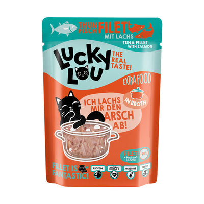 Lucky Lou® Extra Food Thunfisch & Lachs in Sud Pouchbeutel 70 g