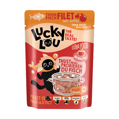 Lucky Lou® Extra Food Thunfisch mit Apfel in Sud Pouchbeutel 70 g