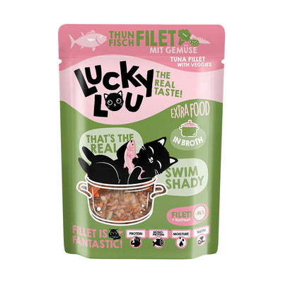 Lucky Lou® Extra Food Thunfisch mit Gemüse in Sud Pouchbeutel 70 g