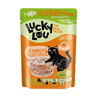 Lucky Lou® Extra Food Thunfisch mit Karotte in Sud Pouchbeutel 70 g